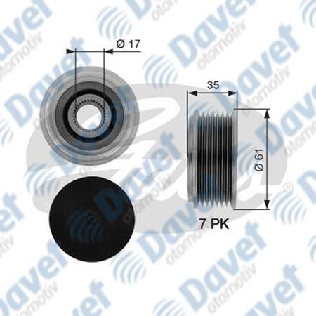 ALTERNATOR KASNAGI FORD TRANSIT 2.4 TD 00-> 06->