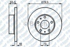 FREN DISKI ON 279.50MM DUCATO BOXER JUMPER 94-02   ####