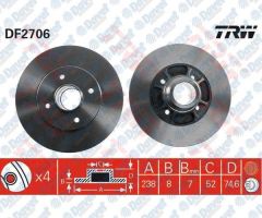 ARKA FREN DISKI AYNASI CLIO I-II-MEGANE I-R19 1.4/1.6/1.8/1.9/2.0