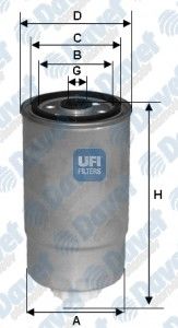 YAKIT FILTRESI PEUGEOT BOXER CITROEN JUMPER FIAT DUCATO 1.9D-2.5