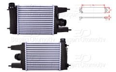TURBO RADYATORU (INTERCOOLER) 256X217X64 | NISSAN JUKE (F15) 1.2 DIG-T 14-19 PULSAR HB  (C13) 14> | WISCO