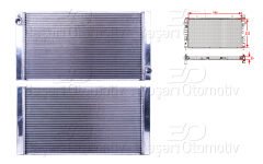 SU RADYATORU BRAZING MT 590X333X26 | MINI COOPER R56 05-13. R55 CLUBMAN 06-14. R57 CABRIO 07-15 R58 COUPE. R59 ROADSTER 10-15 R60 COUNTRYMAN 10-16 1.6TDI. 1.6TURBO 07> | WISCO