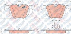 ARKA FREN BALATASI BMW X5 E70 3.0 D 3.0 SL 07>13 E71 X6 08>10 E72 08>10