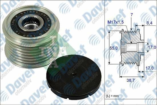 ALTERNATOR KASNAGI NISSAN NP300 NAVARA 15> 2.3DCI PATHFINDER III 10> 3.0DCI QASHQAI 1.6 07-13