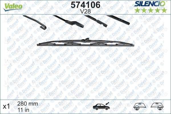 SILECEK SUPURGESI 280MM ARKA POLO II-LADA NIVA   ####
