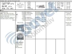 MOTOR PISTON  SEGMAN 69.60MM40MM 0.20MM KISA OPEL AGILA CORSA MERIVA TIGRA 1.3 FIAT ALBEA DOBLO PALIO 1.3 MULTIJET SUZUKI 1.3 MTJ 13DT EURO 4 4SIL. DIZEL 1248 CC-70 PS 18:1 TURBO COMMON RAIL