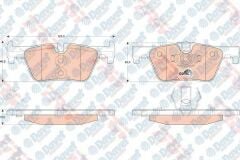 ARKA FREN BALATASI BMW 3 SERISI F30 316D - 318D - 320I - 320D - 328I 11> BMW 1 SERISI F20 116I - 116D - 118I - 120D 10>