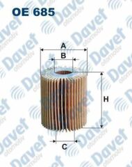 YAG FILTRESI AVENSIS D 06>12 RAV 4 D 06>12 AURIS D VERSO D 07>