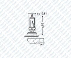 AMPUL 12V HB4 51W PLASTIK SOKETLI TEK FLAMANLI HALOJEN   ####