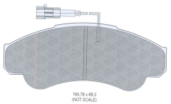 ON FREN BALATASI FISLI BOXER 02-06 JUMPER 02-06 DUCATO 02-06 B.Y TIP 1800 KG WVA 23920