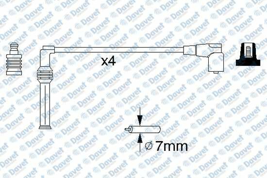 BUJI KABLOSU SILIKON SET OPEL ASTRA F COMBO CORSA B TIGRA VECTRA B
