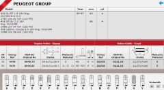 SİBOP TAKIMI 4476 4477 IN 8 EX 8 P605 SRI SLI-16V MOTOR XU10J4R P406 1.8 2.0 16V