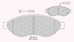 ON FREN BALATASI DUCATO 3-4 BOXER 3-4 JUMPER 3-4 06>11 2.2HDI 3.0HDI 16Q-20Q- KARSAN JEST ( TEK FISLI )